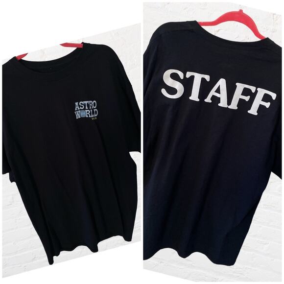 Exclusive Limited Travis Scott Astroworkd Tour Staff shirt